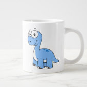 Schattigee afbeelding van een brontosaurus. grote koffiekop (Rechts)