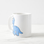 Schattigee afbeelding van een brontosaurus. koffiemok (Voorkant links)