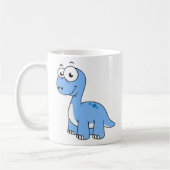 Schattigee afbeelding van een brontosaurus. koffiemok (Links)