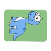 Schattigee afbeelding van een brontosaurus. magneet (Horizontaal)