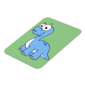 Schattigee afbeelding van een brontosaurus. magneet (Linkerzijde)
