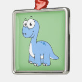Schattigee afbeelding van een brontosaurus. metalen ornament (Links)