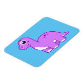 Schattigee afbeelding van een brontosaurusdinosaur magneet (Linkerzijde)