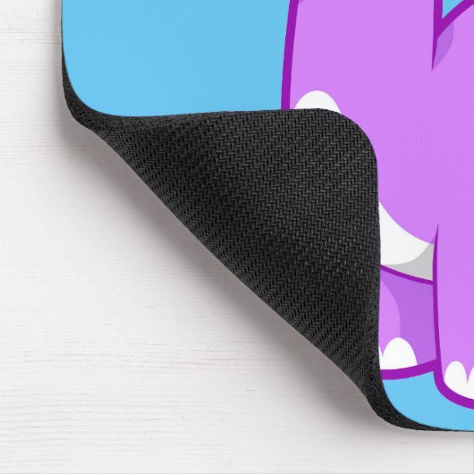 Schattigee afbeelding van een brontosaurusdinosaur muismat (Hoek)