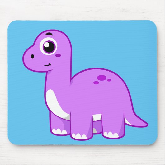 Schattigee afbeelding van een brontosaurusdinosaur muismat (Voorkant)