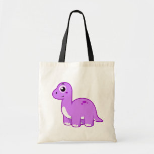 Schattigee afbeelding van een brontosaurusdinosaur tote bag