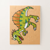 Schattigee afbeelding van een lachende spinosaurus legpuzzel (Verticaal)
