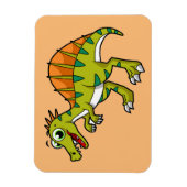 Schattigee afbeelding van een lachende spinosaurus magneet (Verticaal)