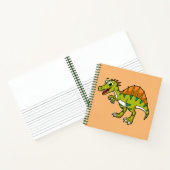 Schattigee afbeelding van een lachende spinosaurus notitieboek (Binnen)