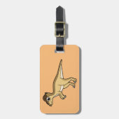 Schattigee afbeelding van een Pachycephalosaurus d Bagagelabel (Voorkant verticaal)