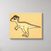 Schattigee afbeelding van een Pachycephalosaurus d Canvas Afdruk (Voorkant)