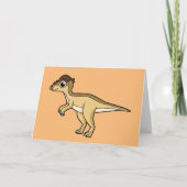 Schattigee afbeelding van een Pachycephalosaurus d Kaart (Voorkant)
