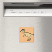 Schattigee afbeelding van een Pachycephalosaurus d Magneet (Insitu (Vaatwasser))