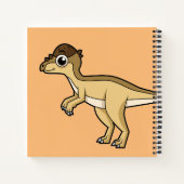 Schattigee afbeelding van een Pachycephalosaurus d Notitieboek (Achterkant)