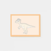 Schattigee afbeelding van een Pachycephalosaurus d Post-it® Notes (Voorkant)