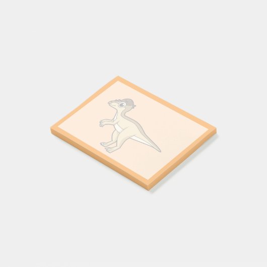 Schattigee afbeelding van een Pachycephalosaurus d Post-it® Notes (Schuin)