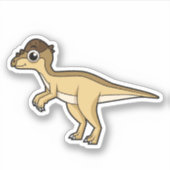 Schattigee afbeelding van een Pachycephalosaurus d Sticker (Voorkant)