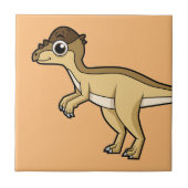 Schattigee afbeelding van een Pachycephalosaurus d Tegeltje (Voorkant)
