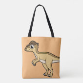 Schattigee afbeelding van een Pachycephalosaurus d Tote Bag (Achterkant)
