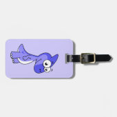 Schattigee afbeelding van een parasaurolophus dino bagagelabel (Voorkant horizontaal)