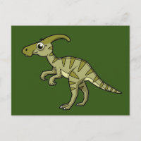 Schattigee afbeelding van een parasaurolophus dino