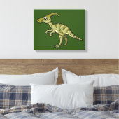 Schattigee afbeelding van een parasaurolophus dino canvas afdruk (Insitu (Slaapkamer))
