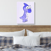Schattigee afbeelding van een parasaurolophus dino canvas afdruk (Insitu (Slaapkamer))