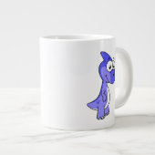 Schattigee afbeelding van een parasaurolophus dino grote koffiekop (Voorkant rechts)