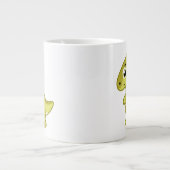 Schattigee afbeelding van een parasaurolophus dino grote koffiekop (Voorkant)