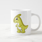 Schattigee afbeelding van een parasaurolophus dino grote koffiekop (Rechts)