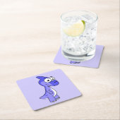 Schattigee afbeelding van een parasaurolophus dino kartonnen onderzetters (Insitu)