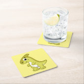 Schattigee afbeelding van een parasaurolophus dino kartonnen onderzetters (Insitu)