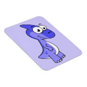 Schattigee afbeelding van een parasaurolophus dino magneet (Rechterzijde)