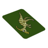 Schattigee afbeelding van een parasaurolophus dino magneet (Rechterzijde)