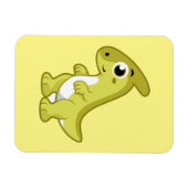 Schattigee afbeelding van een parasaurolophus dino magneet (Horizontaal)