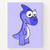 Schattigee afbeelding van een parasaurolophus dino notitieboek (Achterkant)