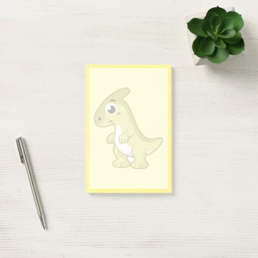 Schattigee afbeelding van een parasaurolophus dino post-it® notes (Kantoor)