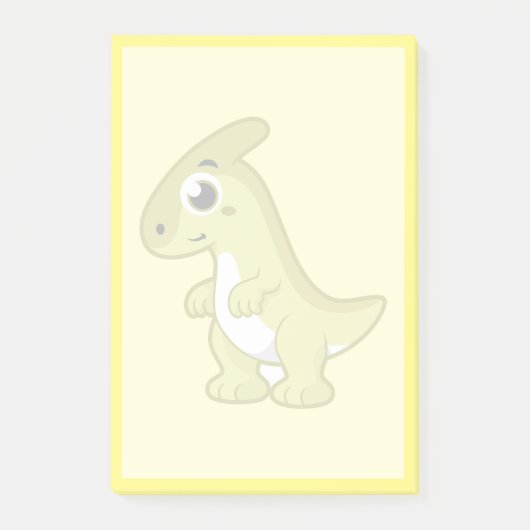 Schattigee afbeelding van een parasaurolophus dino post-it® notes (Voorkant)