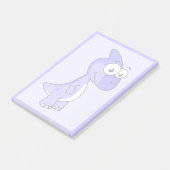 Schattigee afbeelding van een parasaurolophus dino post-it® notes (Schuin)