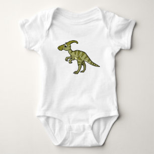 Schattigee afbeelding van een parasaurolophus dino romper