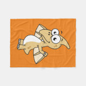 Schattigee afbeelding van een pterodactyl. 2 fleece deken (Voorkant (Horizontaal))