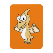 Schattigee afbeelding van een pterodactyl. 2 magneet (Verticaal)
