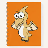 Schattigee afbeelding van een pterodactyl. 2 notitieboek (Voorkant)