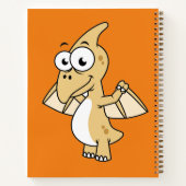 Schattigee afbeelding van een pterodactyl. 2 notitieboek (Achterkant)