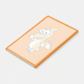 Schattigee afbeelding van een pterodactyl. 2 post-it® notes (Schuin)