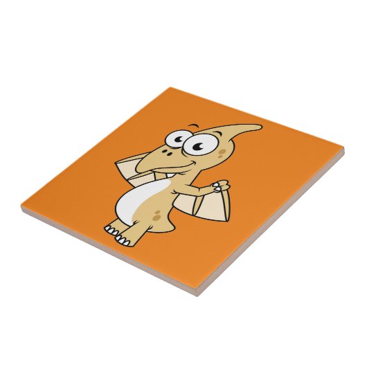 Schattigee afbeelding van een pterodactyl. 2 tegeltje (Zijkant)