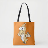 Schattigee afbeelding van een pterodactyl. 2 tote bag (Voorkant)