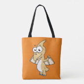 Schattigee afbeelding van een pterodactyl. 2 tote bag (Achterkant)