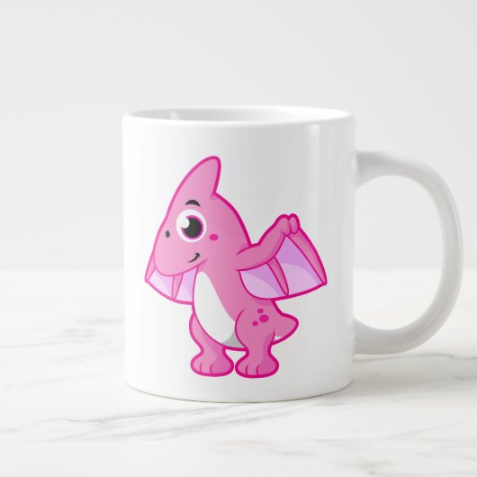 Schattigee afbeelding van een pterodactyl. grote koffiekop (Rechts)