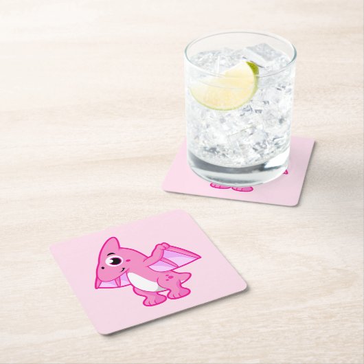 Schattigee afbeelding van een pterodactyl. kartonnen onderzetters (Insitu)